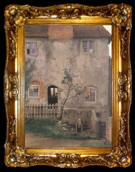 framed  Edward Henry Fahey,RI Old Farm House (mk46), ta009-2